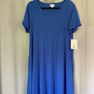 NWT Lularoe Jessie Dress Medium Royal Blue